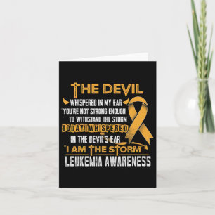 Awareness I Am The Storm Devil  Card