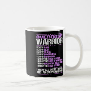 Awareness I Know Pain Survivor Purple Ribbon  Coffee Mug