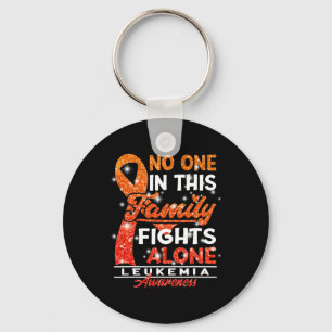 Awareness I No One In This Family Fights Alone I L Key Ring