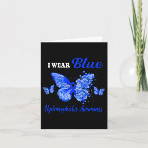 Awareness I Wear Blue Butterfly Card