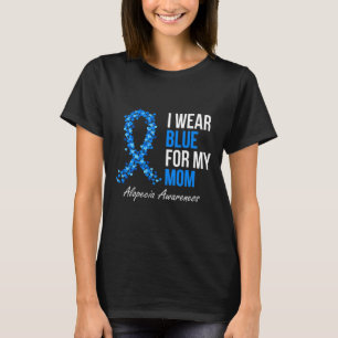 Awareness I Wear Blue For My Mum Blue Ribbon  T-Shirt