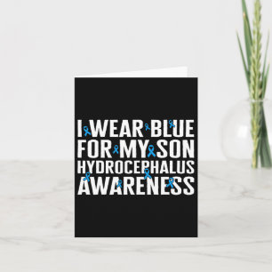 Awareness I Wear Blue For My Son Ribbon Neuros Card