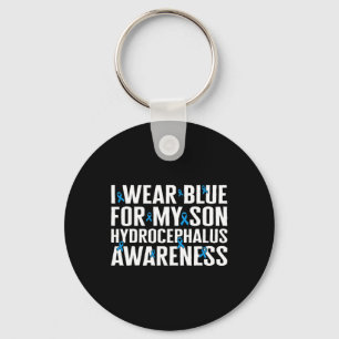 Awareness I Wear Blue For My Son Ribbon Neuros Key Ring