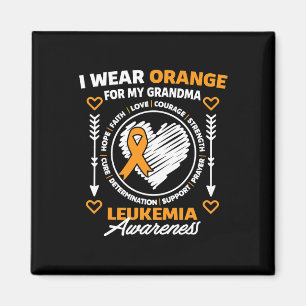 Awareness I Wear Orange For My Grandma Nana Magnet