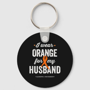 Awareness I Wear Orange For My Husband Key Ring