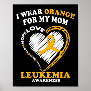 Awareness - I Wear Orange For My Mum  Poster