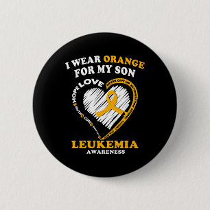 Awareness - I Wear Orange For My Son  6 Cm Round Badge