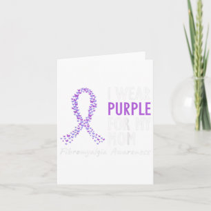 Awareness I Wear Pupple For My Mum Costume Tee Card