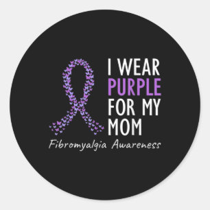 Awareness I Wear Pupple For My Mum Costume Tee Classic Round Sticker