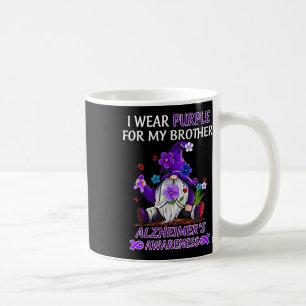 Awareness I Wear Purple For My Brother Gnome  Coffee Mug