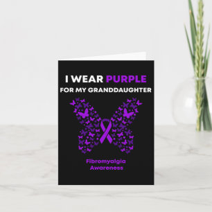 Awareness-i Wear Purple For My Granddaughter Card