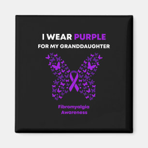 Awareness-i Wear Purple For My Granddaughter Magnet