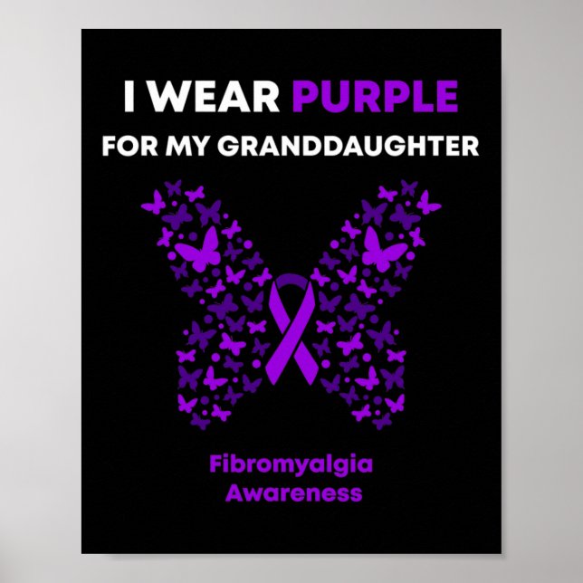 Awareness-i Wear Purple For My Granddaughter  Poster (Front)