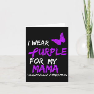 Awareness I Wear Purple For My Mama 5 Card
