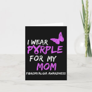 Awareness I Wear Purple For My Mum 4 Card