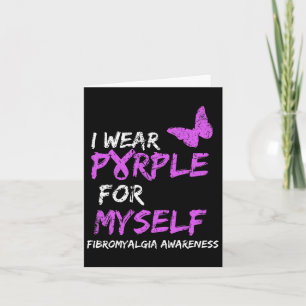 Awareness I Wear Purple For Myself 1  Card