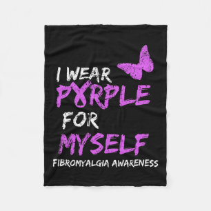 Awareness I Wear Purple For Myself 1 Fleece Blanket
