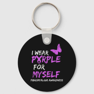 Awareness I Wear Purple For Myself 1  Key Ring