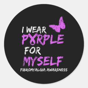 Awareness I Wear Purple For Myself 2 Classic Round Sticker