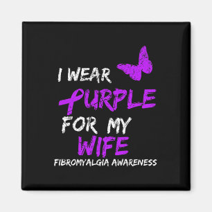Awareness I Wear Purple For Wife 1 Magnet