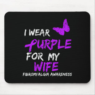 Awareness I Wear Purple For Wife 1  Mouse Pad