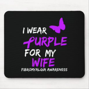 Awareness I Wear Purple For Wife 2 Mouse Pad