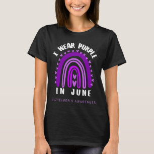 Awareness I Wear Purple In June Heimer Support T-Shirt