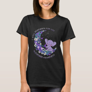 Awareness I Will Remember For You Elephant Moon T-Shirt