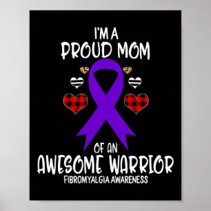 Awareness I'm Proud Mum Of Awesome Warrior  Poster