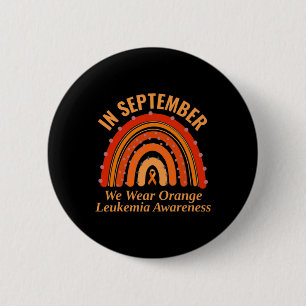 Awareness In September We Wear Orange Rainbow 6 Cm Round Badge
