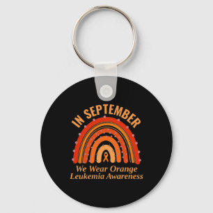 Awareness In September We Wear Orange Rainbow Key Ring