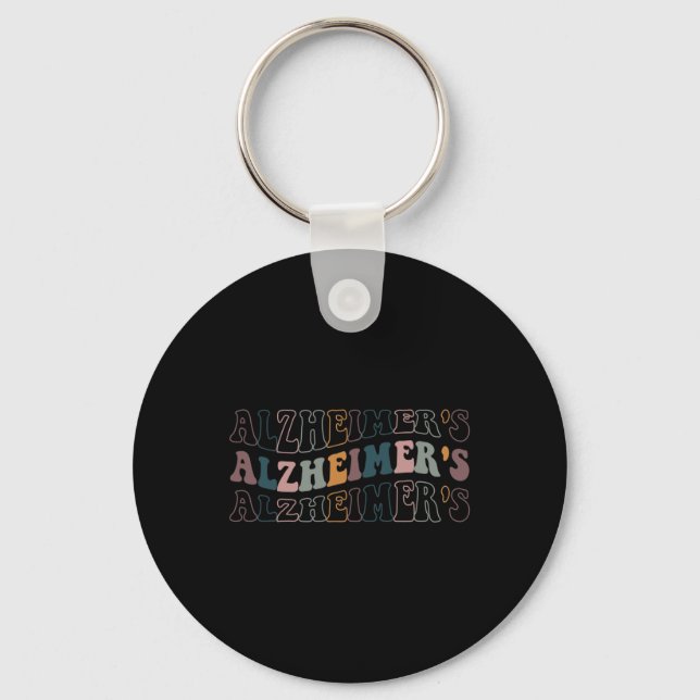 Awareness Love Never Forgets 1  Key Ring (Front)