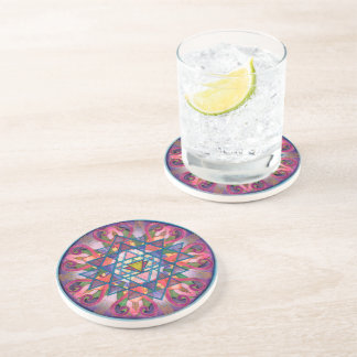 Awareness Mandala Coaster