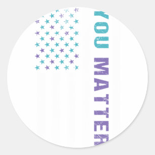 Awareness Matter Mental Health Awareness Classic Round Sticker