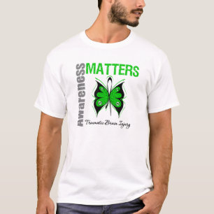 Awareness Matters Butterfly Traumatic Brain Injury T-Shirt