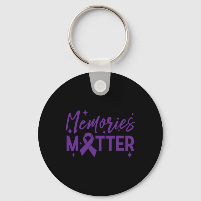 Awareness Memories Problem Tee End Heimer  Key Ring (Front)