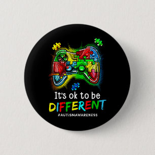 Awareness Men Kids Boys Autism Video Game Month 6 Cm Round Badge