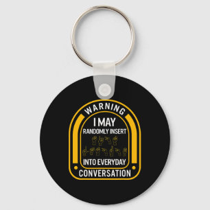 Awareness Month Asl Randomly Insert Love Deaf Comm Key Ring