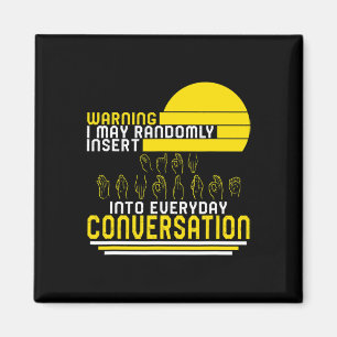 Awareness Month Asl Randomly Insert Love Deaf Comm Magnet
