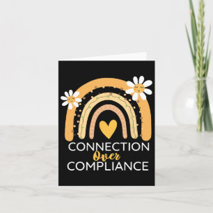Awareness Month Connection Over Compliance Support Card