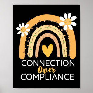Awareness Month Connection Over Compliance Support Poster