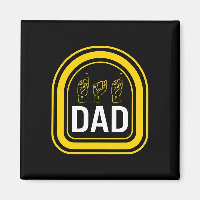 Awareness Month Dad Asl Father's Day Gift Trendy D Magnet (Front)