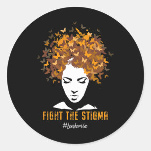Awareness Month Fight The Stigma Women's Vintage Classic Round Sticker