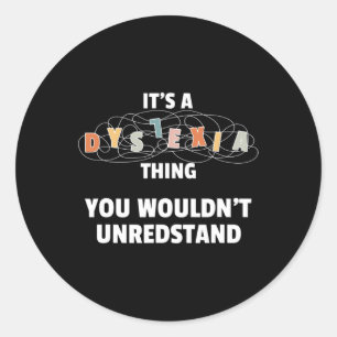 Awareness Month Groovy Retro Classic Round Sticker