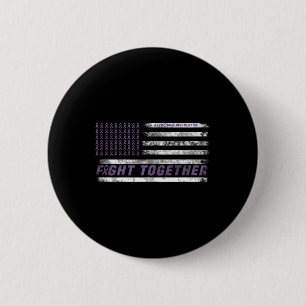 Awareness Month I End Purple Ribbon Elephant 3  6 Cm Round Badge