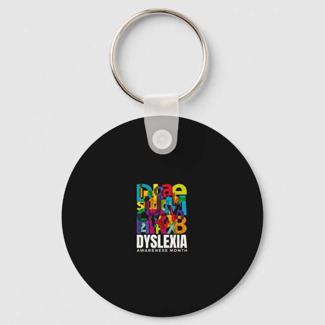 Awareness Month Long Sleeve  Key Ring (Front)