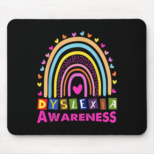 Awareness Month Rainbow Cute Graphic 1  Mouse Pad (Front)