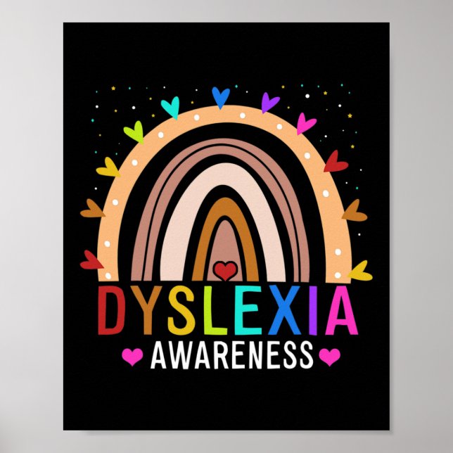 Awareness Month Rainbow Cute Graphic  Poster (Front)