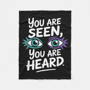 Awareness Month September Mental Awareness Art Fleece Blanket