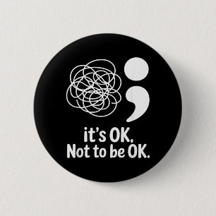 Awareness Month September Mental Awareness Design 6 Cm Round Badge